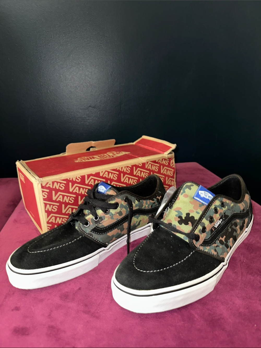Vans Old Skool Sneakers - Black & Camo Print
